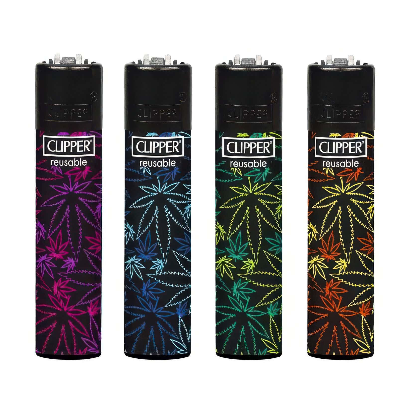 Clipper Classic Large “Fluo Leaves #3” Display (48 stuks)