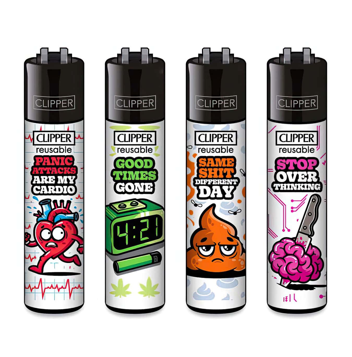 Clipper Classic Large “Mix Slogan #9” Display 48 stuks