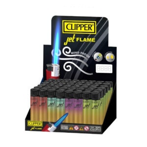 Clipper Jet Flame "Metallic Gradient 5" Display (48 stuks)