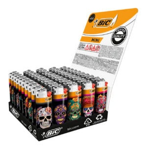 BIC® Mini J25 Aanstekers – Dia de los Muertos – Display 50 stuks